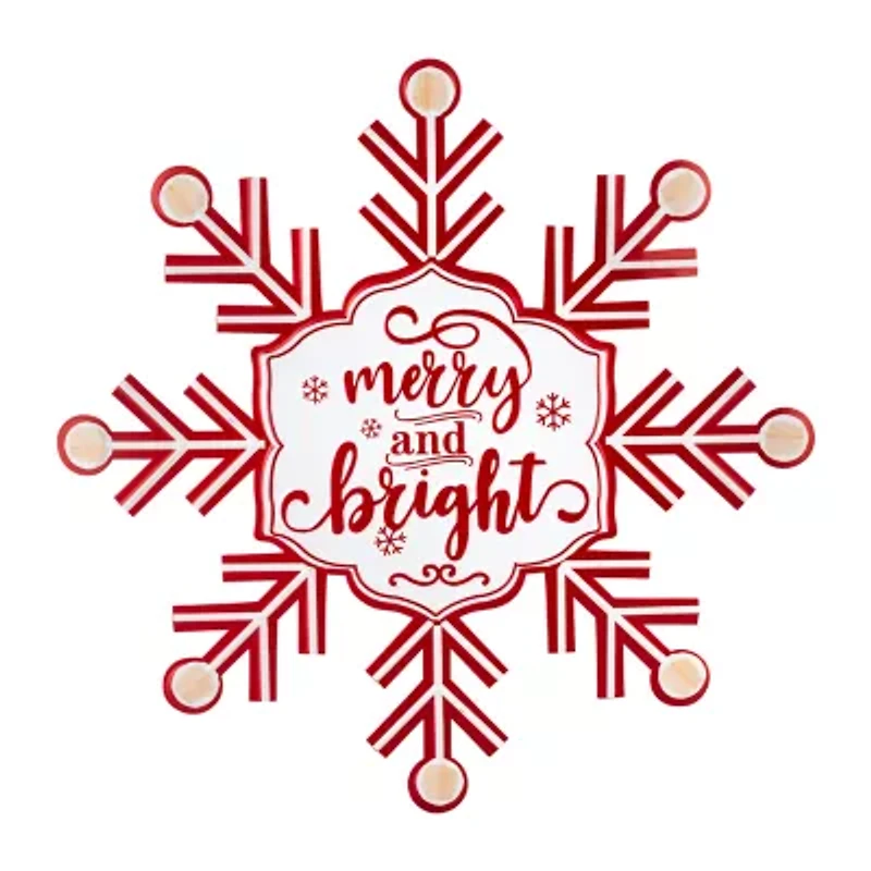 Northlight 15.75" Snowflake Wall Sign