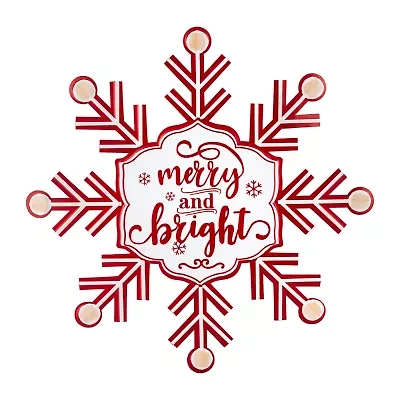 Northlight 15.75" Snowflake Wall Sign