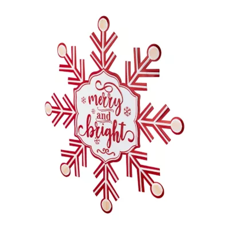 Northlight 15.75" Snowflake Wall Sign