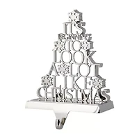 Northlight 6.5" Metal Tree Christmas Stocking Holder