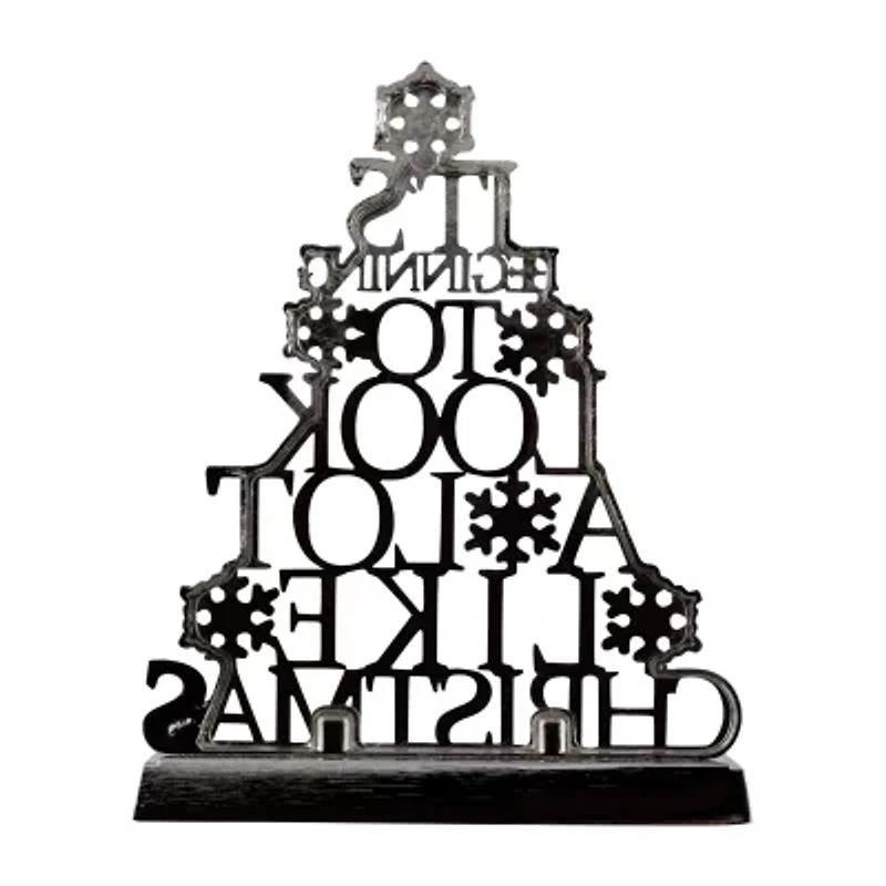 Northlight 6.5" Metal Tree Christmas Stocking Holder