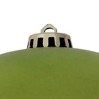 8'' Kiwi Green Shatterproof Matte Commercial Christmas Ball Ornament (200mm)