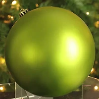 8'' Kiwi Green Shatterproof Matte Commercial Christmas Ball Ornament (200mm)