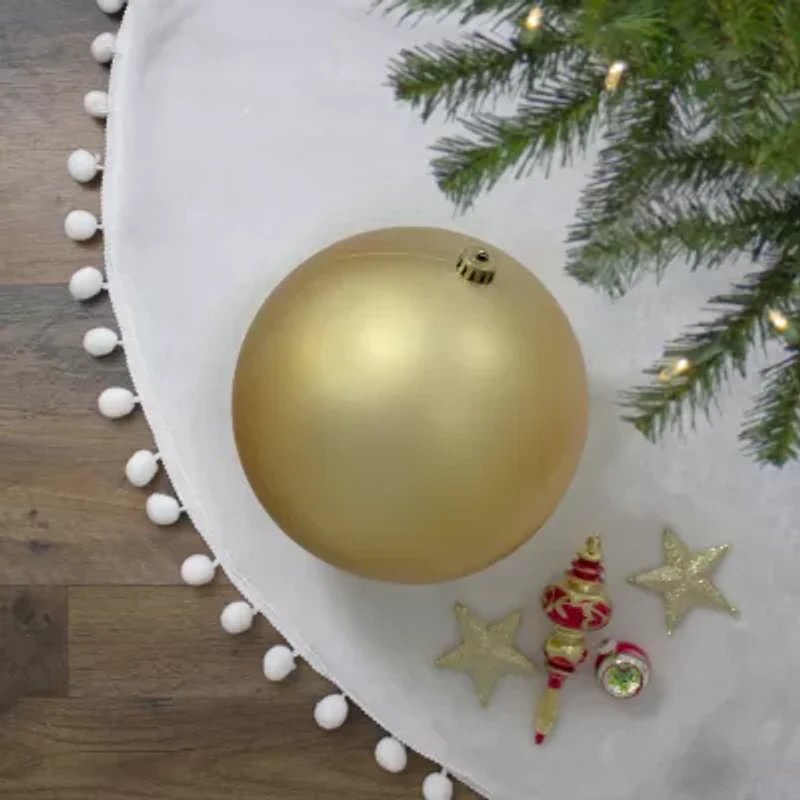 Matte Vegas Gold Shatterproof Christmas Ball Ornament 10'' (250mm)