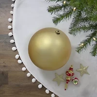 Matte Vegas Gold Shatterproof Christmas Ball Ornament 10'' (250mm)