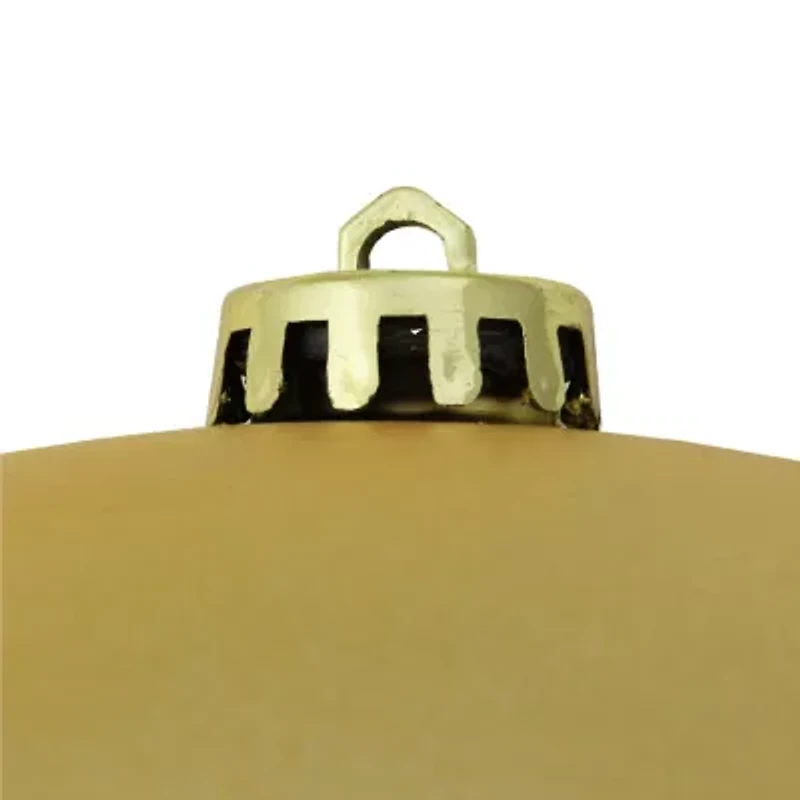 Matte Vegas Gold Shatterproof Christmas Ball Ornament 10'' (250mm)
