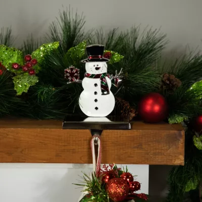 Northlight Smiling Snowman Christmas Stocking Holder