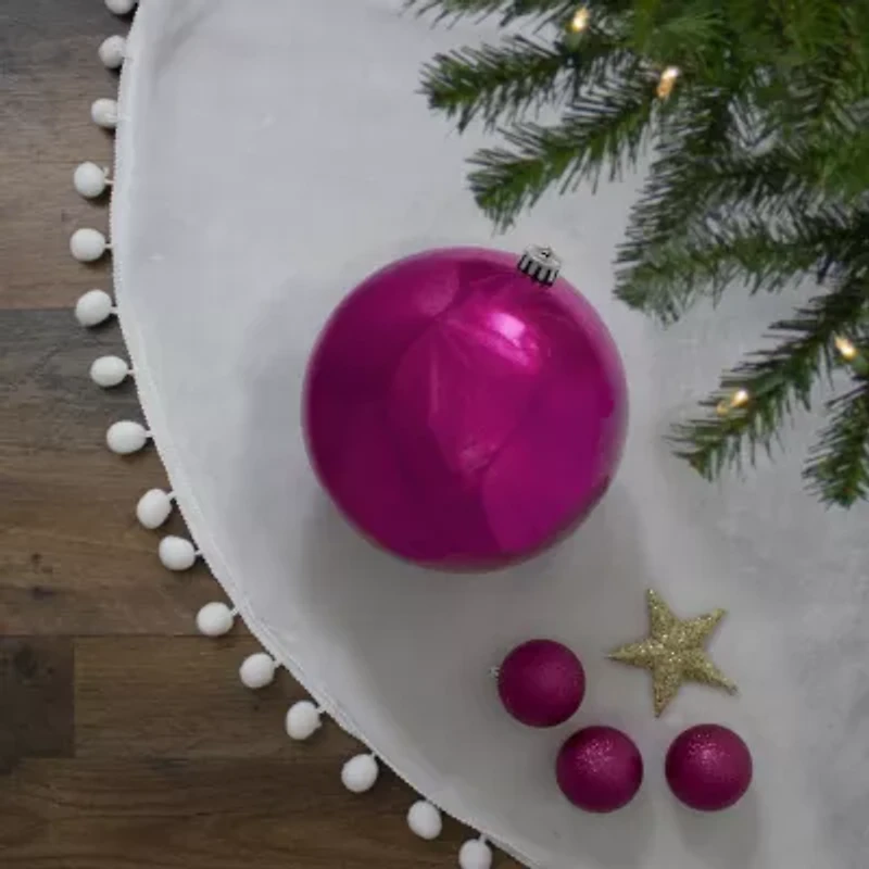 Magenta Pink Shiny Shatterproof Christmas Ball Ornament 8'' (200mm)