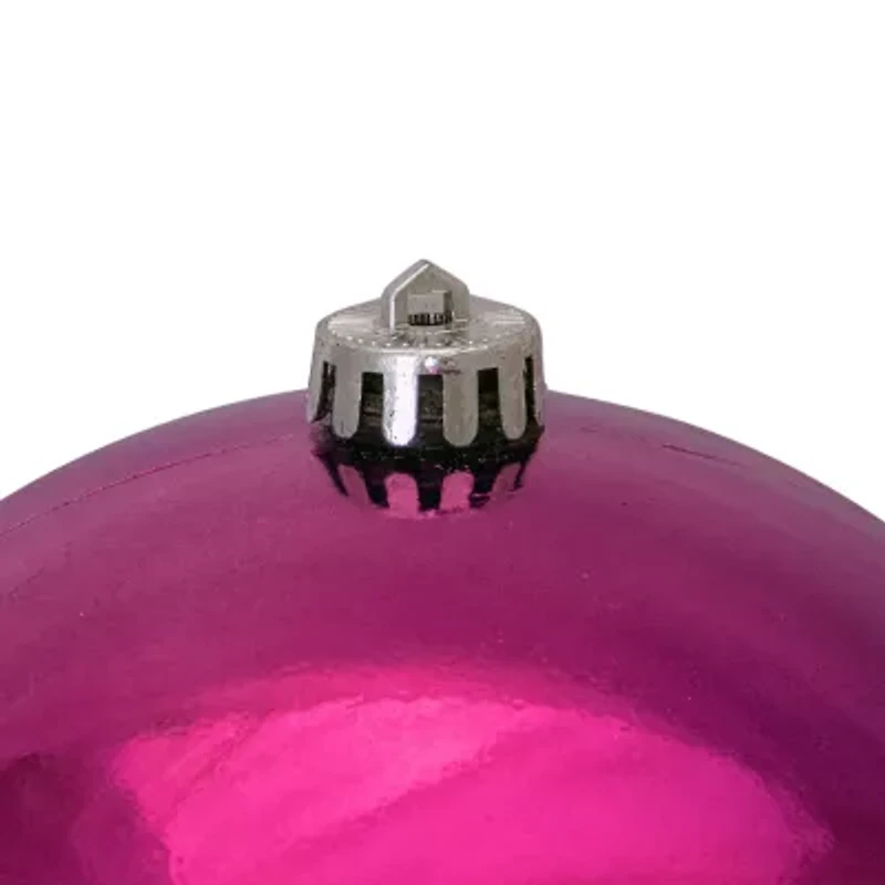 Magenta Pink Shiny Shatterproof Christmas Ball Ornament 8'' (200mm)