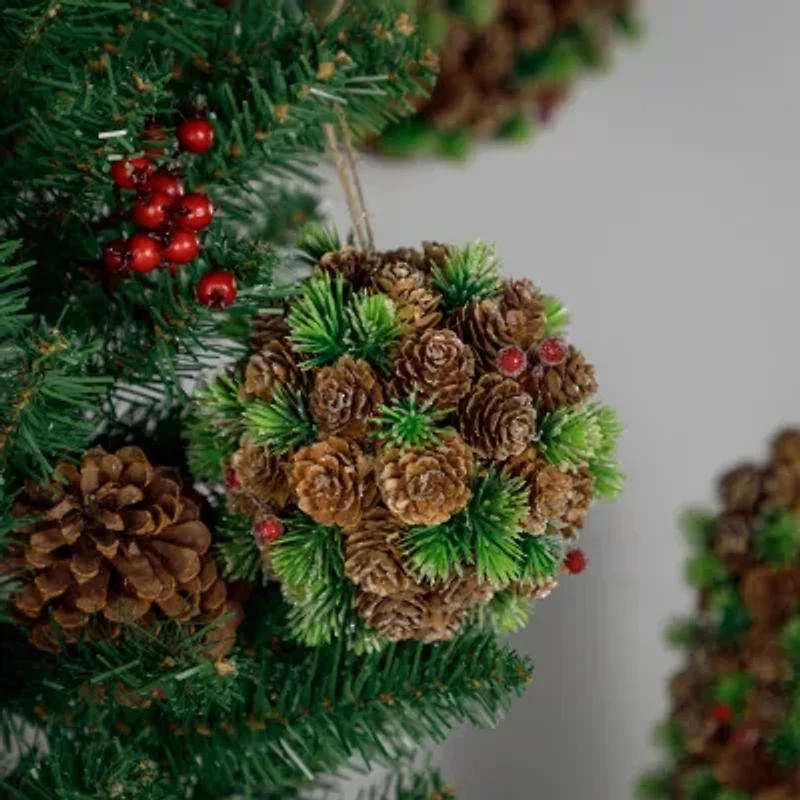 Northlight 5" Berries And Pine Christmas Ornament