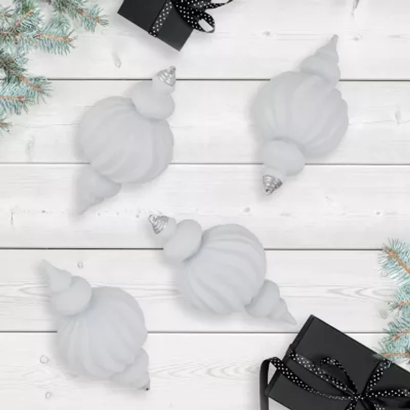 Northlight 10" Shatterproof Finial 4-pc. Christmas Ornament
