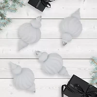 Northlight 10" Shatterproof Finial 4-pc. Christmas Ornament