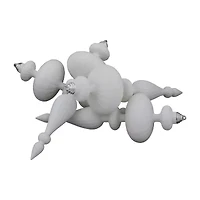 Northlight 14" Shatterproof Finial 4-pc. Christmas Ornament