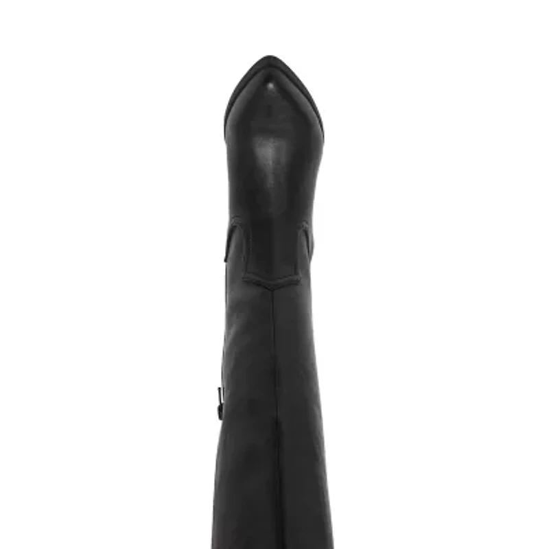 DV8 Womens Kyna Stacked Heel Cowboy Boots