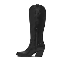 DV8 Womens Kyna Stacked Heel Cowboy Boots