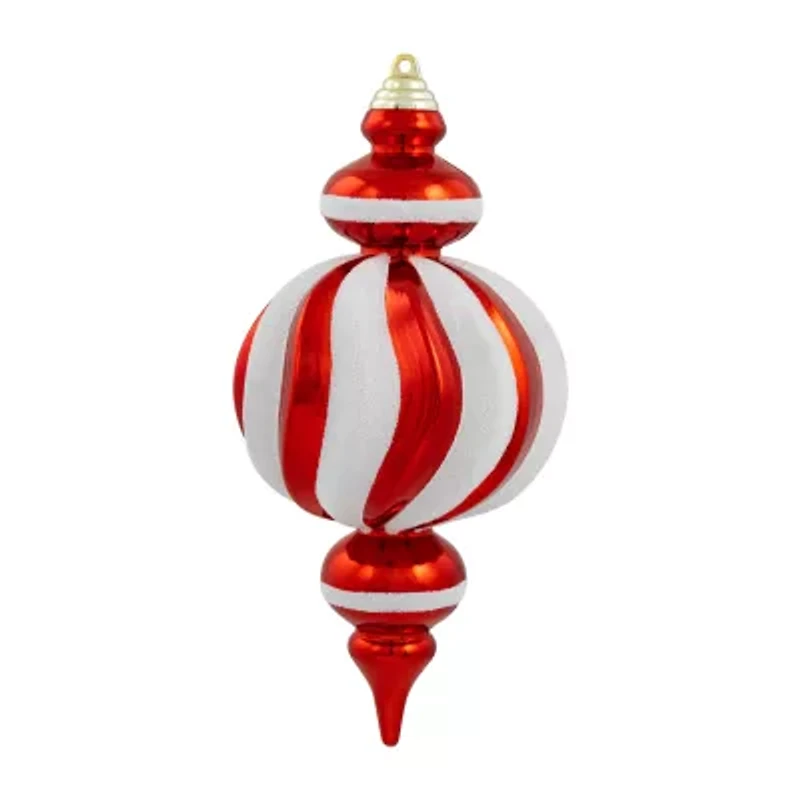 Northlight 10" Shatterproof Finial 4-pc. Christmas Ornament