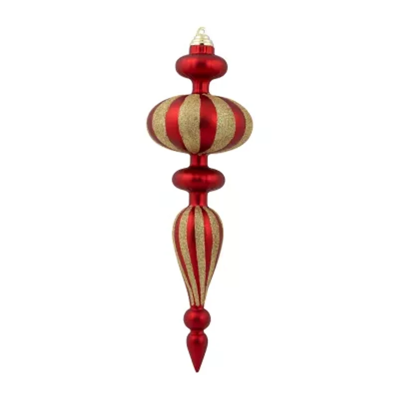 Northlight 14" Shatterproof Finial 4-pc. Christmas Ornament