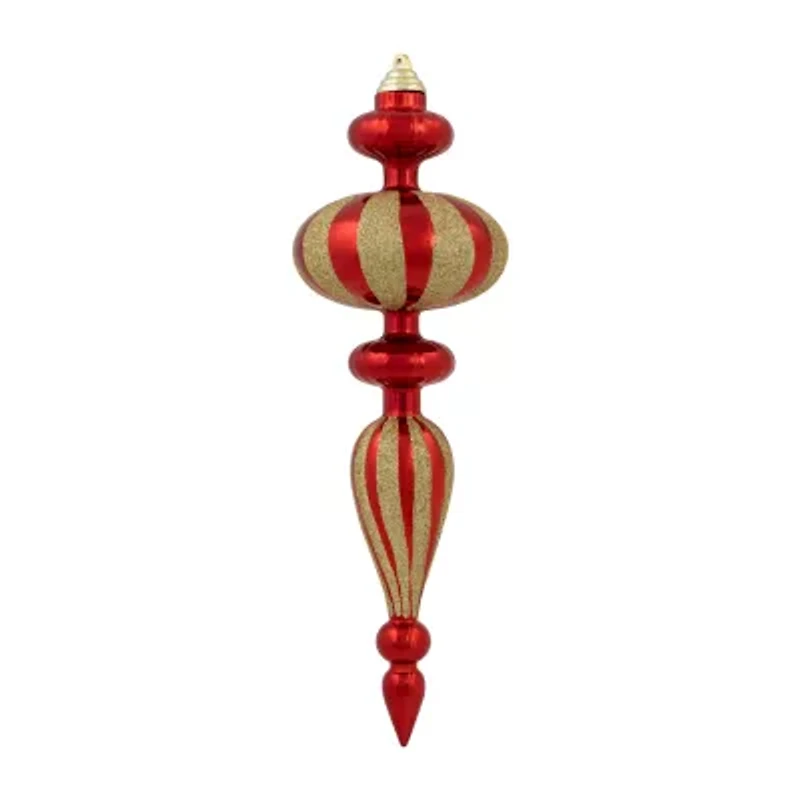 Northlight 14" Shatterproof Finial 4-pc. Christmas Ornament