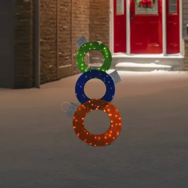 Northlight 31.5" Prelit Ornaments Christmas Yard Art