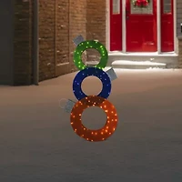 Northlight 31.5" Prelit Ornaments Christmas Yard Art