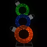 Northlight 31.5" Prelit Ornaments Christmas Yard Art