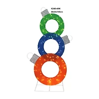 Northlight 31.5" Prelit Ornaments Christmas Yard Art