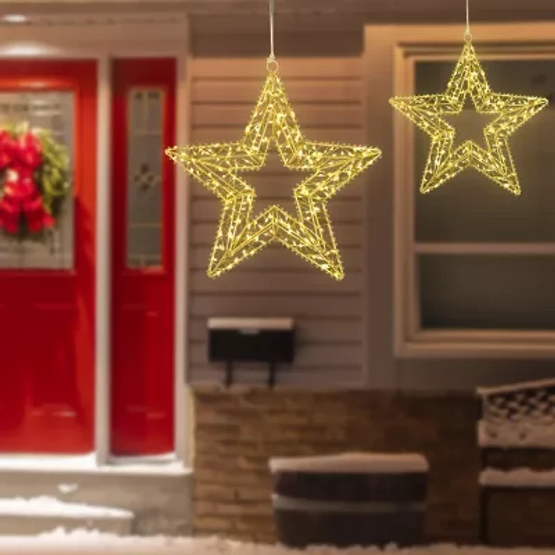 Northlight 18" Led Stars Christmas Yard Art