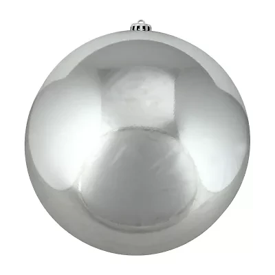 Silver Shatterproof Shiny Christmas Ball Ornament 10'' (250mm)