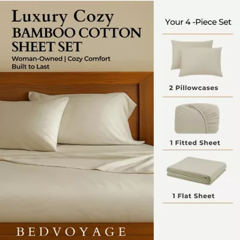 Bedvoyage Eco-Melange 300tc Sheet Set