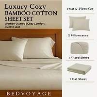 Bedvoyage Eco-Melange 300tc Sheet Set