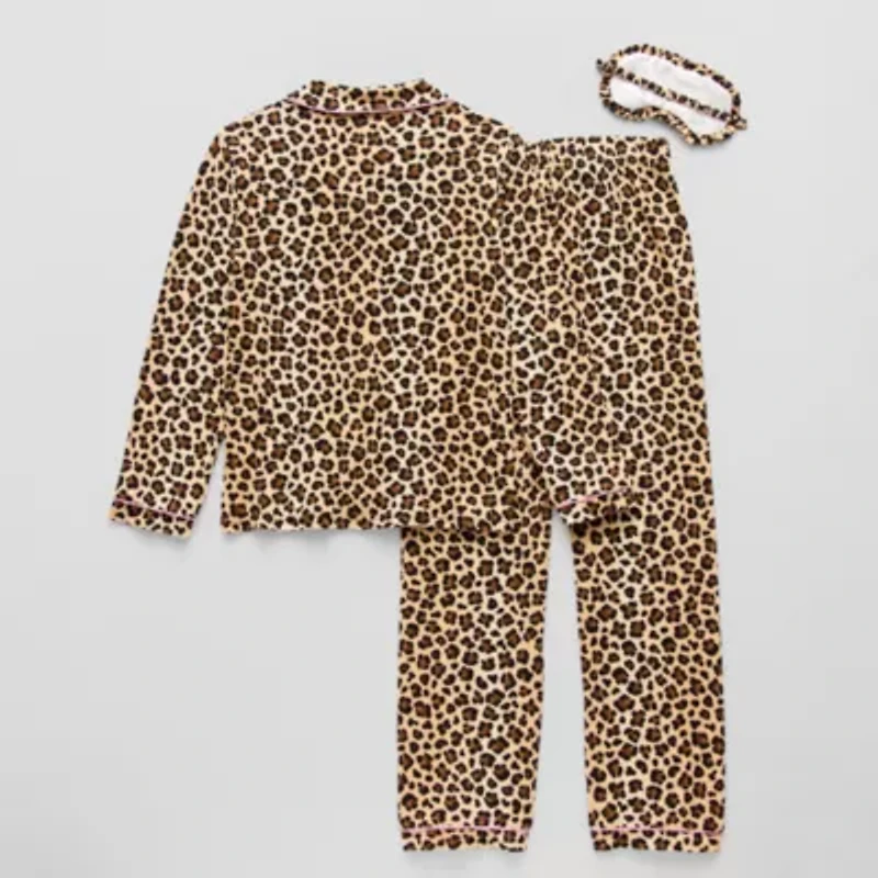 Sleep On It Little & Big Kid Girls Long Sleeve 3-pc. Pajama Sets