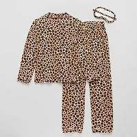Sleep On It Little & Big Kid Girls Long Sleeve 3-pc. Pajama Sets