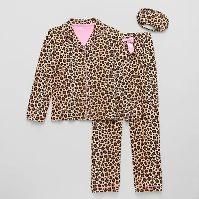 Sleep On It Little & Big Kid Girls Long Sleeve 3-pc. Pajama Sets