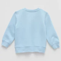 Okie Dokie Baby Boys Round Neck Fleece Long Sleeve Sweatshirt