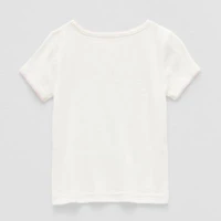 Okie Dokie Toddler & Little Girls Crew Neck Short Sleeve T-Shirt