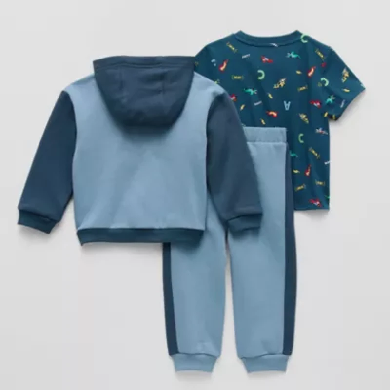 Little Stitch Race Car Toddler Boys 3-pc. Pant Set