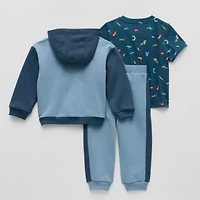 Little Stitch Race Car Toddler Boys 3-pc. Pant Set