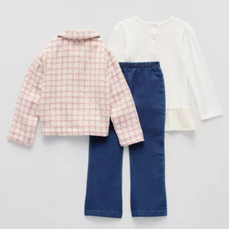 Little Lass Toddler Girls 3-pc. Pant Set