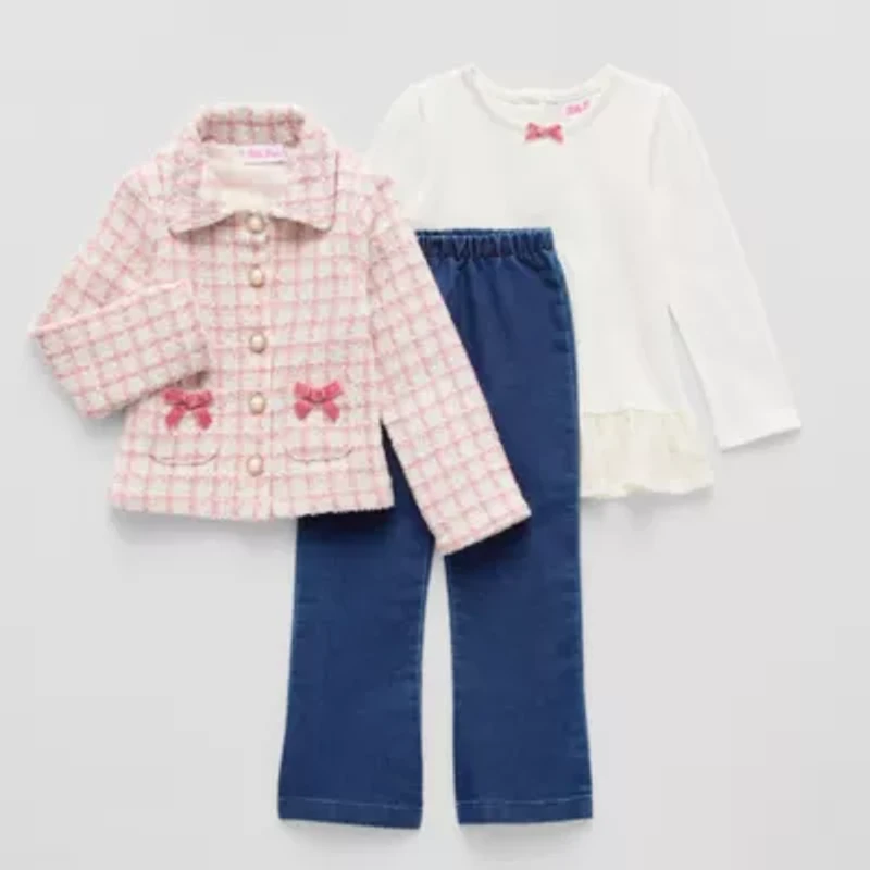 Little Lass Toddler Girls 3-pc. Pant Set
