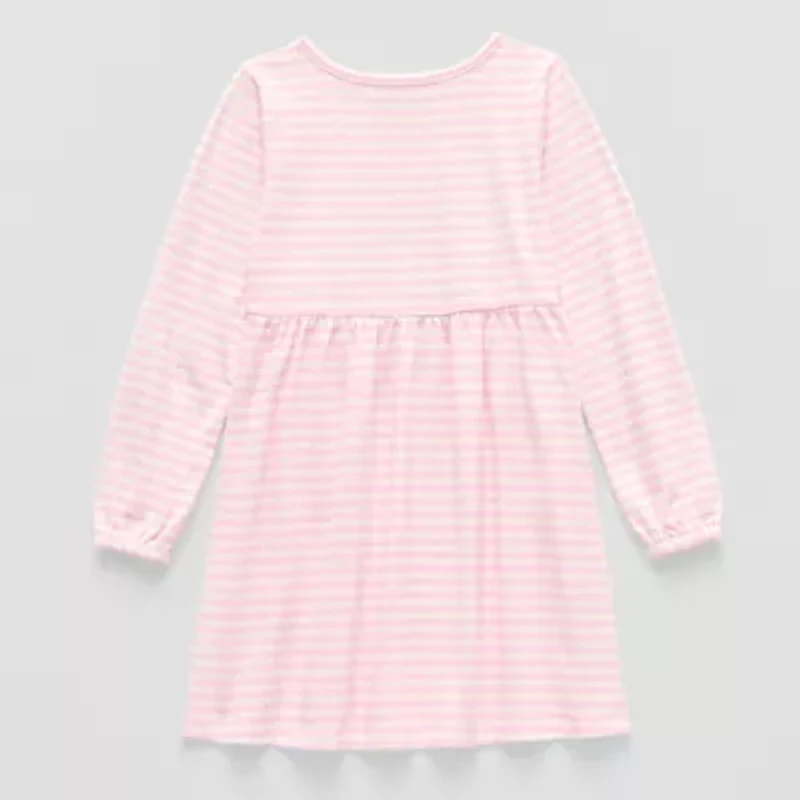 Thereabouts Little Girls Long Sleeve A-Line Dress