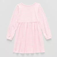 Thereabouts Little Girls Long Sleeve A-Line Dress
