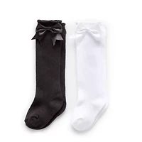 Stepping Stone Baby Girls 2 Pair Knee High Socks