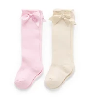 Stepping Stone Baby Girls 2 Pair Knee High Socks