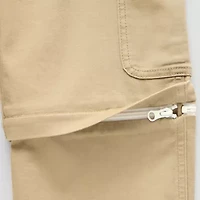 Thereabouts Loose Fit Zip Off Little & Big Kid Boys Straight Cargo Pant