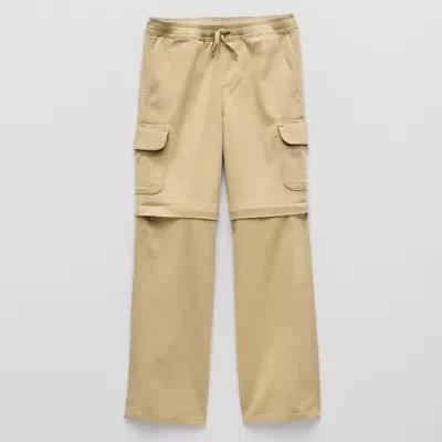 Thereabouts Loose Fit Zip Off Little & Big Kid Boys Straight Cargo Pant