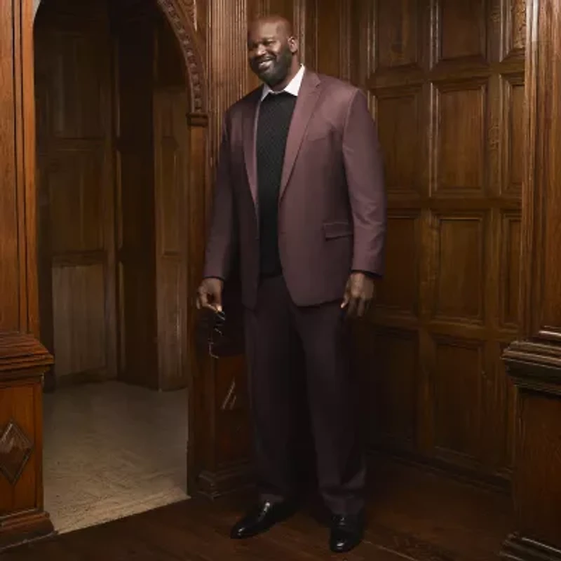 Shaquille O'Neal XLG Mens Stretch Fabric Classic Fit Big and Tall Suit Jacket