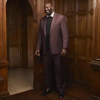 Shaquille O'Neal XLG Mens Stretch Fabric Classic Fit Big and Tall Suit Jacket