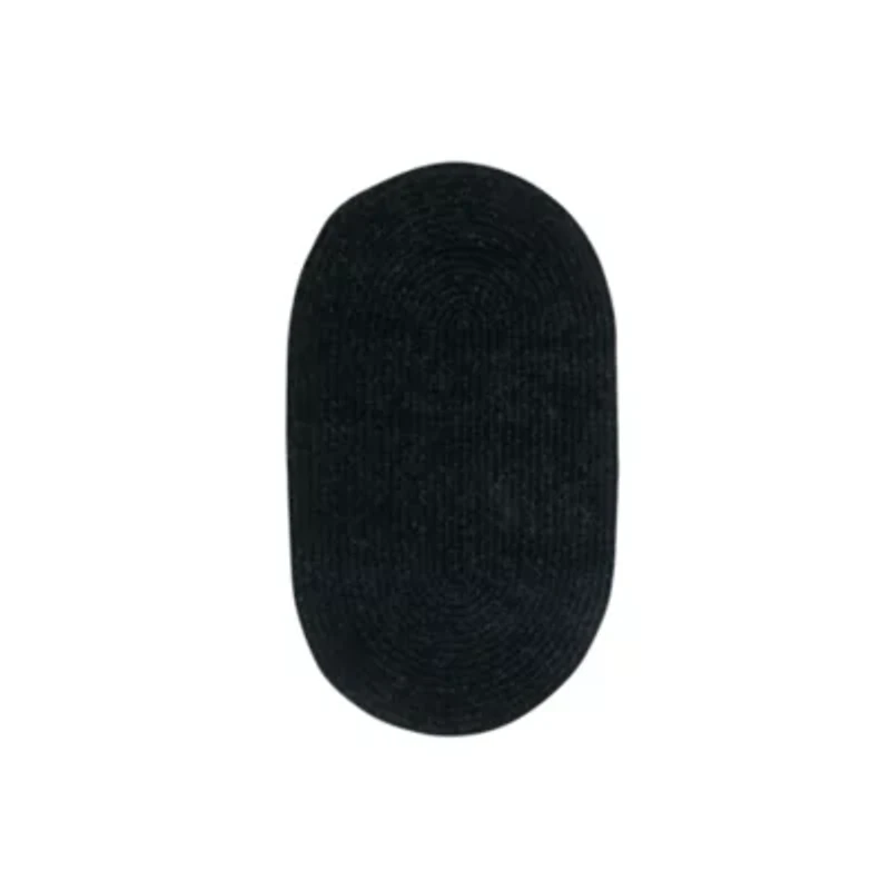 Better Trends Chenille Braid Oval Accent Rug