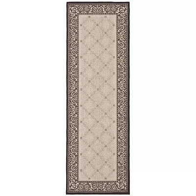 Safavieh Courtyard Collection Frona Oriental Indoor/Outdoor Runner Rug