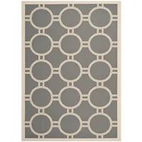Safavieh Courtyard Collection Shag Geometric Indoor/Outdoor Area Rug